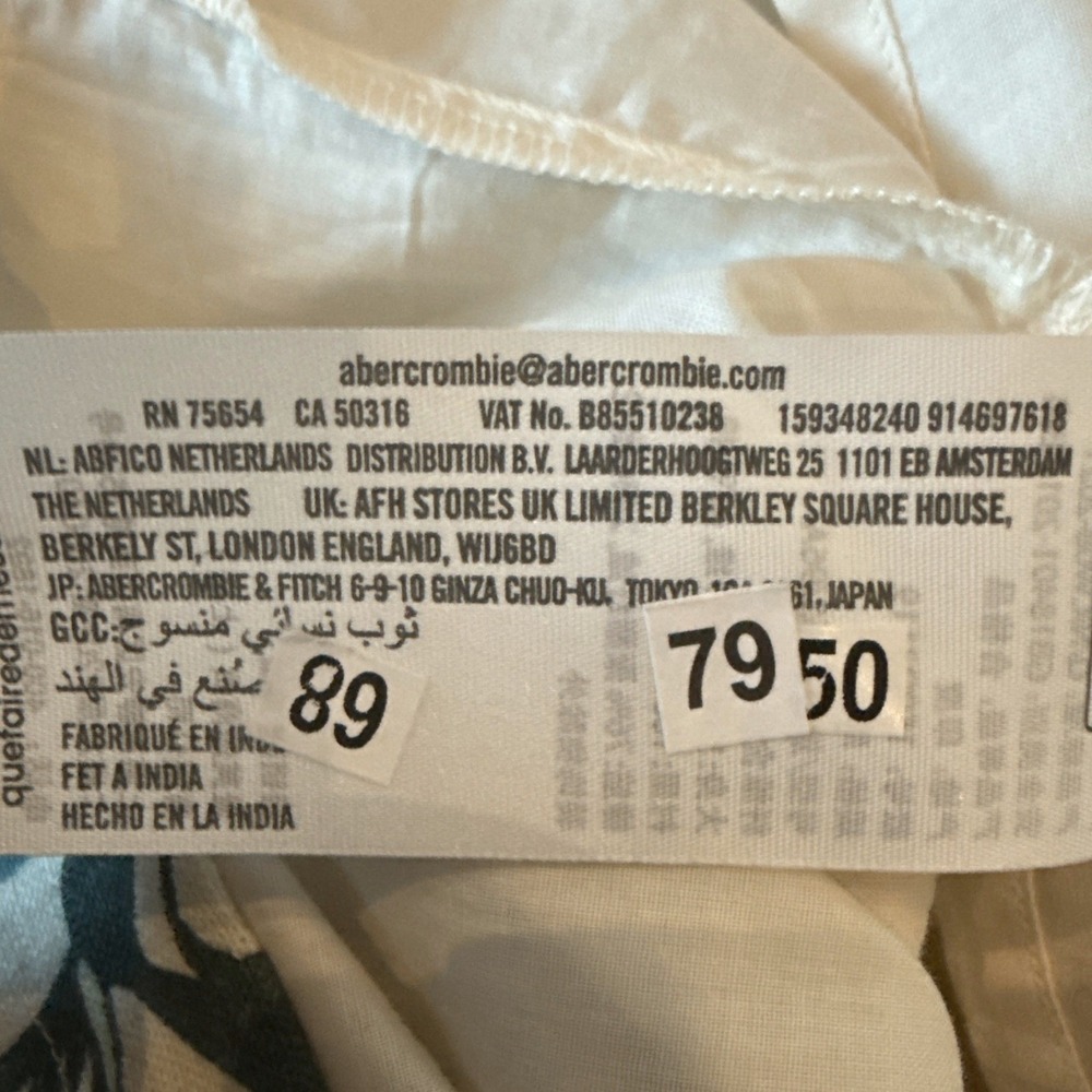 New Abercrombie & Fitch Scarlett Strapless Linen Skort Strapless M Linen Blend - Picture 6 of 12